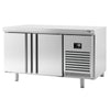 Bakery Counter Freezer PREMIUM PLUS - 1618x800mm - with 2 doors - capacity 420 litres - worktop without upstand