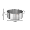 Shallow Casserole – Stainless Steel - 10L - Ø 400mm - Height: 80mm - Induction Compatible