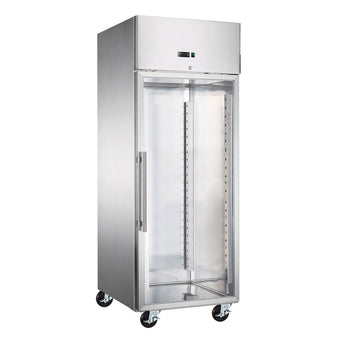 Szafa chłodnicza na blachy EN ECO - EN 600x800 - 737L - 740x990mm - 1 drzwi, przeszklona - chłodzenie wentylowane; zamek