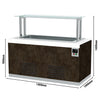 Cold buffet counter PRAGA – 1400 mm – with refrigerated well for 3x GN 1/1
