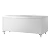 Szafka robocza ze stali nierdzewnej - 2310x700mm - z otwarty model, z półką pośrednią i półką dolną, regulowane nóżki ze stali nierdzewnej