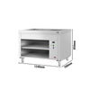 Lada bufetowa KOPENHAGA – stal nierdzewna – 1240 mm – od +30 do +90 °C – z bemarem na 3x GN 1/1