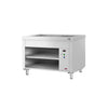 Lada bufetowa KOPENHAGA – stal nierdzewna – 1240 mm – od +30 do +90 °C – z bemarem na 3x GN 1/1