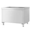 Lada bufetowa KOPENHAGA – stal nierdzewna – 1240 mm – od +30 do +90 °C – z bemarem na 3x GN 1/1