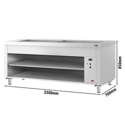 Bufet chłodniczy KOPENHAGA - 2310mm - z bemarem - dla 6x GN 1/1