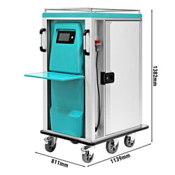 Szpitalny wózek serwisowy grzewczy i chłodniczy - włącznie z 24 specjalnymi tacami 37/63