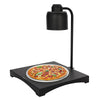 Lampa grzewcza bufetowa na podczerwień – kwadratowa – 250 W – czarna