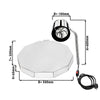 Lampa grzewcza bufetowa na podczerwień – okrągła – 250 W – srebrna