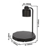 Lampa grzewcza bufetowa na podczerwień – okrągła – 250 W – czarna