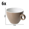 (6 szt.) Filiżanka do cappuccino BART COLOUR CAFE – 230 ml – brązowa