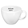 (6 szt.) SELTMANN WEIDEN | Filiżanka do cappuccino – 220 ml – biała