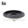 (6 szt.) Spodek do cappuccino BART COLOUR CAFE – Ø 155 mm – czarny