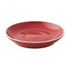 (6 szt.) Spodek do cappuccino COLORS – Ø 140 mm – czerwony