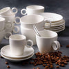 (6 pcs) BART - Cappuccino saucers - Ø155mm - Ivory