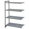 CAMBRO | Add-on shelving unit CAMSHELVING® Basics Plus – width: 1328 mm – height: 1830 mm – with 4 vented shelves, image 1 of 8