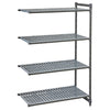 CAMBRO | Add-on shelving unit CAMSHELVING® Basics Plus – width: 1328 mm – height: 1830 mm – with 4 vented shelves, image 3 of 8