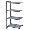 CAMBRO | Camshelving® - Basics Plus - regał nadstawny - 870 mm - z 4 półkami szczelinowymi