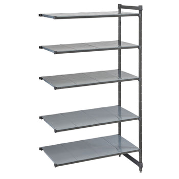 CAMBRO | Camshelving® - Basics Plus - regał nadstawny - 870 mm - z 5 pełnymi półkami - Prime Gastro