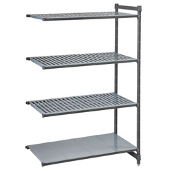 CAMBRO | Camshelving® - Basics Plus - regał nadstawny - 1023 mm - z 3 półkami szczelinowymi i 1 półką pełną