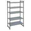 CAMBRO | Regał podstawowy CAMSHELVING® Basics Plus – szerokość: 1525 mm – wysokość: 2140 mm – z 5 półkami pełnymi