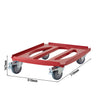 CAMBRO | Wózek transportowy CAMDOLLY® – pasuje do pojemników EPP EN 600 x 400 – czerwony