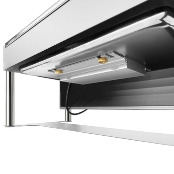 Elektryczne naczynie do podgrzewania - GN 1/1 - z pokrywą rolowaną - chrom - Prime Gastro