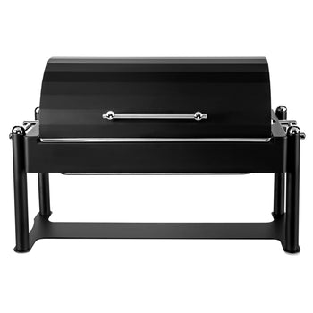 Naczynie do podgrzewanie elektryczne - GN 1/1 - z pokrywką rolowaną - czarny - Prime Gastro