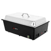 Chafing Dish elektryczny / Podgrzewacz bufetowy elektryczny - GN 1/1 - z pokrywą - Czarny