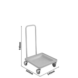 CAMBRO | CAMDOLLY® - Wózek transportowy - z uchwytem - Szary