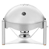 Chafing Dish - Round - with Roll Top Lid - Chrome
