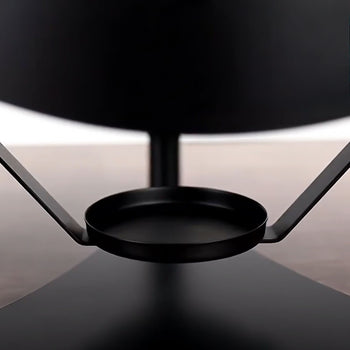 Naczynie do podgrzewania - okrągłe - z pokrywką rolowaną - czarne - Prime Gastro