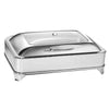 Chafing Dish / Podgrzewacz bufetowy - GN 1/1 - z przeszkloną pokrywą - z mechanizmem wolnoopadającym (Soft Close)