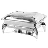 Chafing Dish / Podgrzewacz bufetowy - GN 1/1 - z przeszkloną pokrywą - z mechanizmem wolnoopadającym (Soft Close)