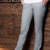 KARLOWSKY | Spodnie chino damskie Modern-Stretch – szare stalowe – rozmiar: 52