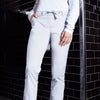 (6 szt.) KARLOWSKY | Spodnie chino damskie Modern-Stretch – białe – rozmiar: 40