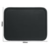 (12 sztuk) CAMBRO | CORFU – laminowana taca warstwowa – prostokątna – 360 x 460 mm – z antypoślizgową gumową powierzchnią – czarna na szarym tle