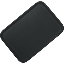 (12 sztuk) CAMBRO | CORFU – laminowana taca warstwowa – prostokątna – 360 x 460 mm – z antypoślizgową gumową powierzchnią – czarna na szarym tle