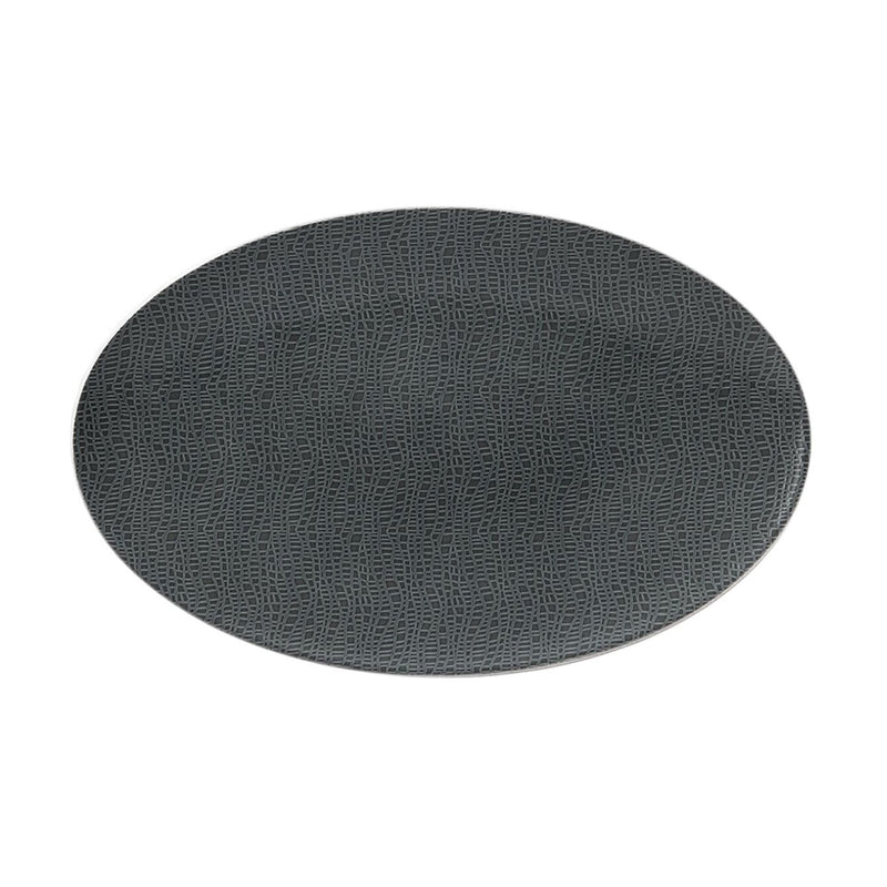 (2 sztuki) SELTMENN WEIDEN | Talerz głęboki – 400 x 255 mm – antracytowy