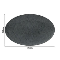 (2 sztuki) SELTMENN WEIDEN | Talerz głęboki – 400 x 255 mm – antracytowy