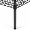 Regał – stal – 1500 x 450 mm – z 4 półkami – czarny, zdjęcie 6 z 7