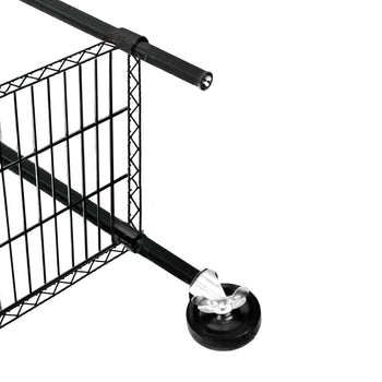 Regał stalowy - 900 x 450 mm - 4 półki - czarny - Prime Gastro