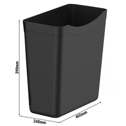 (2 szt.) Pojemnik z polipropylenu - 241x409x391mm - do Wózek kelnerski - kompatybilny z SWKP2 & SWKP3