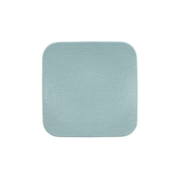 (6 szt.) SELTMANN WEIDEN | Talerz płaski coupe – kwadratowy – 165 x 165 mm – turkusowy