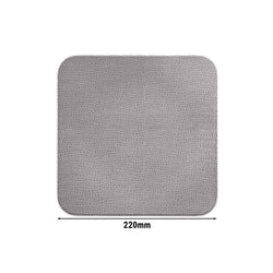 (6 sztuk) SELTMANN WEIDEN | Talerz płaski kwadratowy – 220 x 220 mm – szary