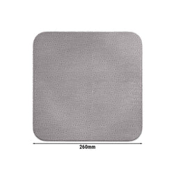 (6 sztuk) SELTMANN WEIDEN | Talerz płaski kwadratowy – 260 x 260 mm – szary