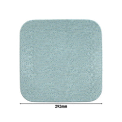 (4 sztuki) SELTMANN WEIDEN | Talerz płaski kwadratowy – 290 x 290 mm – turkusowy