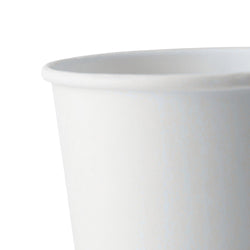 (500 sztuk) Kartonowe kubki na kawę na wynos – dwuścienne – 200 ml – Ø 80 mm – białe