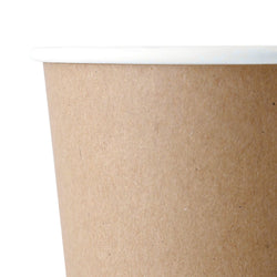 (500 Stück) Coffee to go Pappbecher - doppelwandig - 300ml - 12 oz - Ø 90mm - Braun - innen Weiß