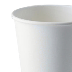 (500 Stück) Coffee to go Pappbecher - doppelwandig - 300ml - 12 oz - Ø 90mm - Weiß