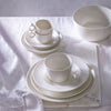 (6 szt.) Miska Maastricht LUX – porcelana – Ø 210 mm – 2 L – kość słoniowa